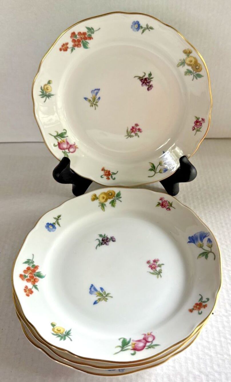 Set of 4 JHR Hutschenreuther Maria Theresia Bavaria 6" Dessert  Bread Plates